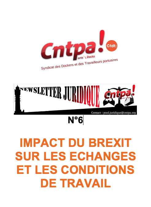 N°6 – Février 2021 – Impact du Brexit sur les échanges et les conditions de travail