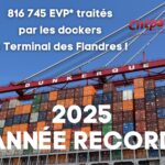 Une année record établie à 816 745 EVP pour le Terminal des Flandres