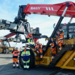 Terminal des Flandres : le parc des reach-stackers agrandi