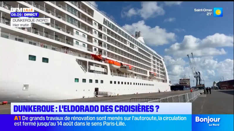 A Dunkerque, le tourisme se développe grâce aux croisières 