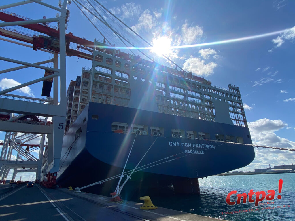 Première escale du CMA CGM Panthéon à Dunkerque — image 12