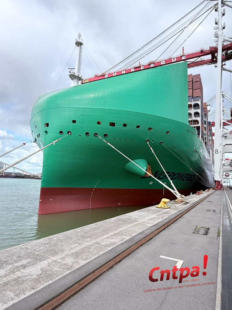 Première escale du CMA CGM Panthéon à Dunkerque — image 5