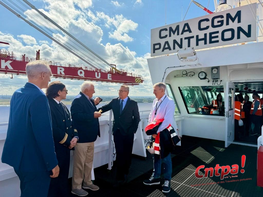 Première escale du CMA CGM Panthéon à Dunkerque — image 3